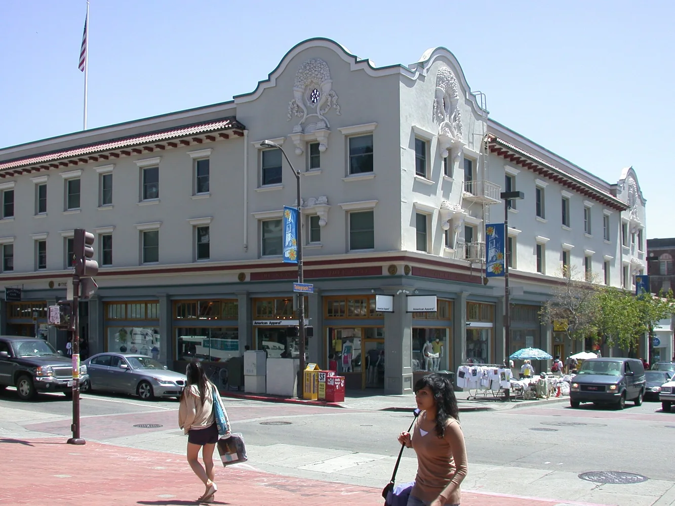 Telegraph Avenue at Bancroft Way near the UC Berkeley campus